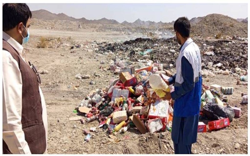 معدوم‌سازی بیش از ۶ هزار کیلوگرم مواد غذایی فاسد در سیب و سوران