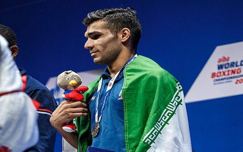 قدرت نمایی بوکسور المپیکی سیستان‌وبلوچستان در عربستان