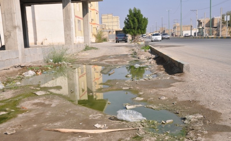 فاضلاب خانگی مهمان ناخوانده کوچه‌های سراوان