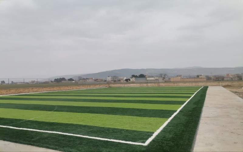 افتتاح زمین چمن مصنوعی مینی فوتبال روستای مهرستان